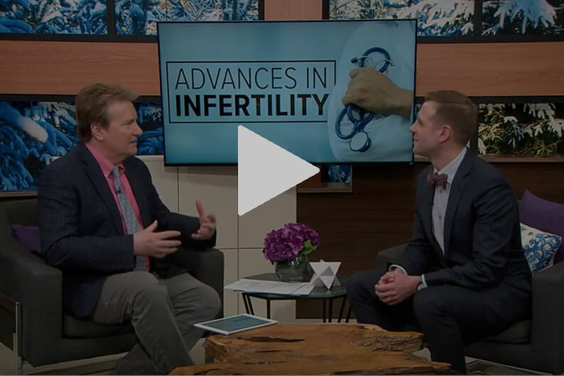 On set at KARE 11 Studios